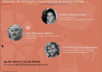 Ciclo de encuentros Valparaíso Plurinacional, actividad en conjunto con la Subdirección de Pueblos Originarios y el Museo Histórico Arqueológico de Quillota (2021)